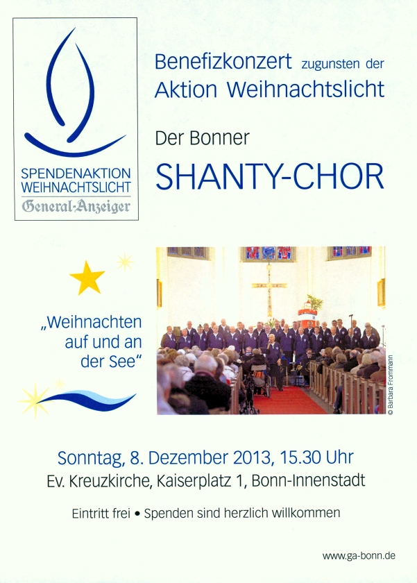 2013: Plakat für Benefizkonzert in der Kreuzkirche