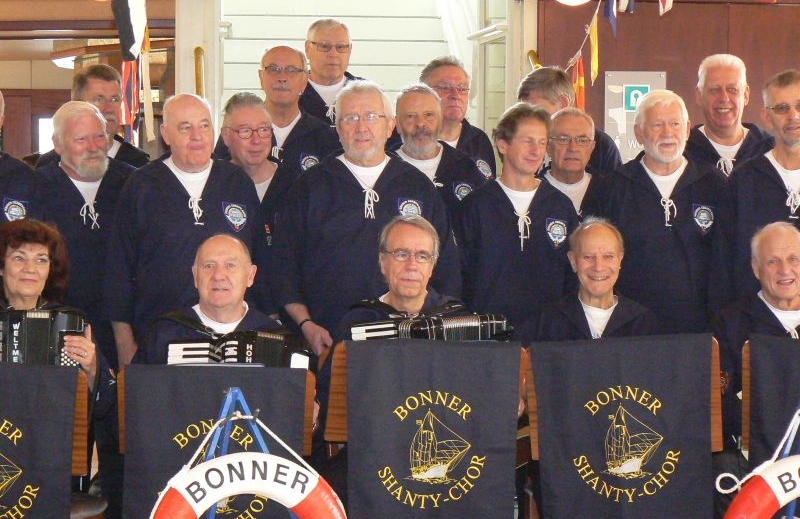 2012: BONNER SHANTY-CHOR an Bord der MS Poseidon (Foto: Imke Weiler)