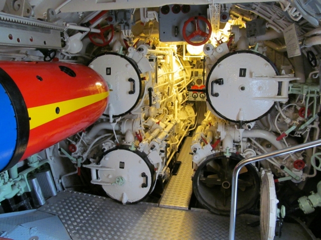 2013: Im Innern des U-Boots (Foto: Peter Reichelt)