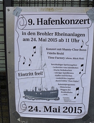 2015: Plakat für das Hafenfest (Foto: Manfred Weiler)