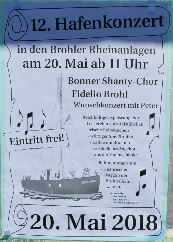 2018: Plakat für das Hafenfest (Foto: Manfred Weiler)