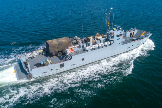 Landungsboot "Lachs" der Deutschen Marine (Foto: Michael Nitz, Naval Press Service)