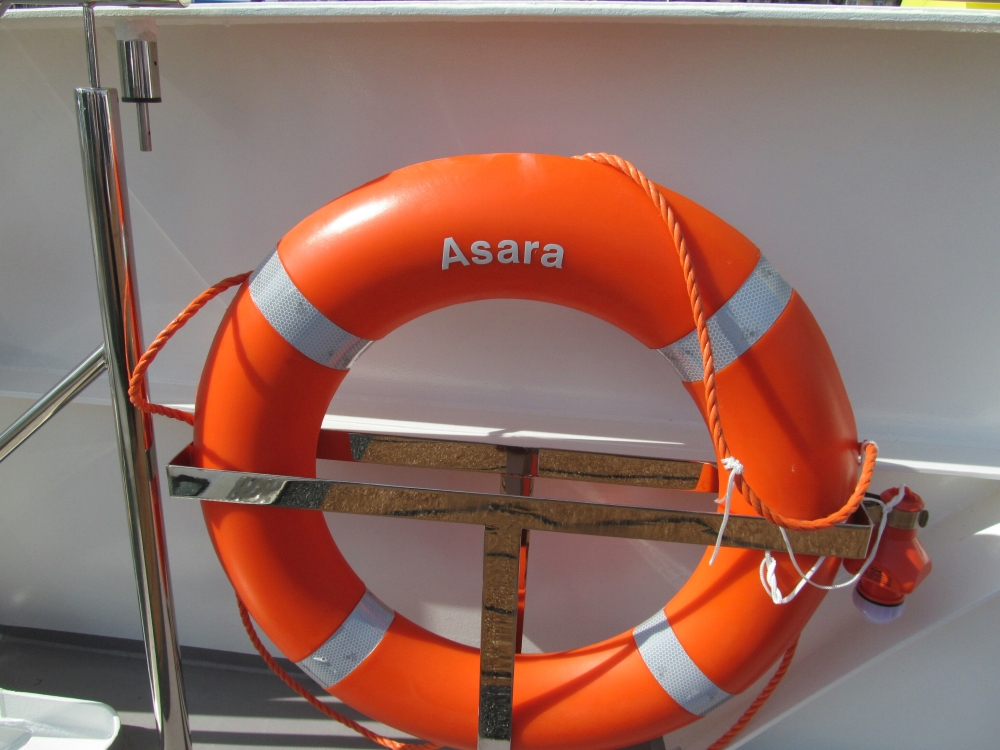 2017: Rettungsring MS Asara (Foto: Peter Reichelt)