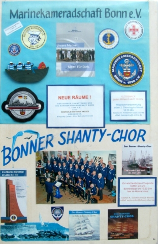 Plakat von Marinekameradschaft und Shanty-Chor (2015, Foto: Peter Reichelt)
