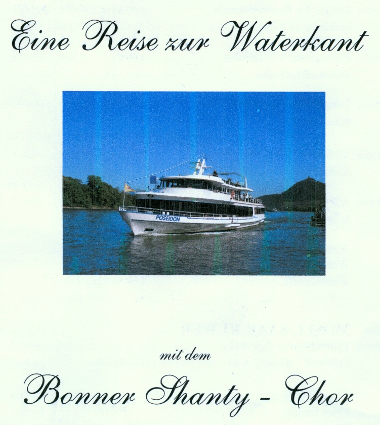 2012: Speisekarte auf der MS Poseidon während der "Reise zur Waterkant" (Titelseite)
