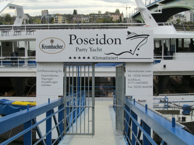 2012: Aufgang zut MS Poseidon (Foto: Peter Reichelt)