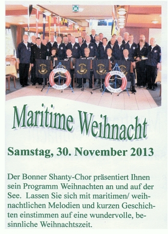 2013: Ankündigung Maritime Weihnacht